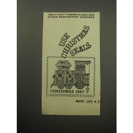 1967 Christmas Seals Ad - Help fight tuberculosis