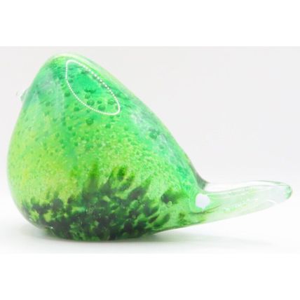 Objets Dart Green Bird Lampwork Glass Ornament Figurine 9 CM Gift Home Decor