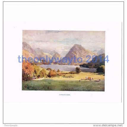 LOWESWATER, CUMBRIA, ENGLAND, BOOK ILLUSTRATION, 1925