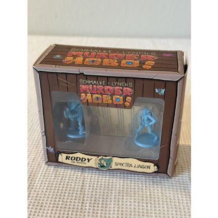 Murder Hobo 32mm Gaming Miniatures Roddy and Spectra Two Pack Blue Tracker