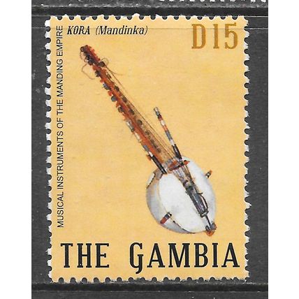 GAMBIA THE D15 MANDINKA KORA EMPIRE MANDING MUSICAL INSTRUMENT NO GUM OR PMK