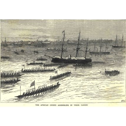 RIVER WAR ON THE WEST COAST OF AFRICA 1872 Horace Harral VICTORIAN ENGRAVINGS