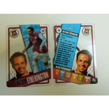 95. Matthew Etherington West Ham United - Topps - I-Cards 2006/07 Football Card
