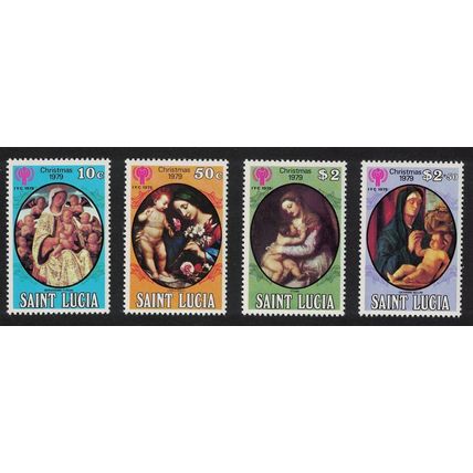 St. Lucia Christmas Paintings 'Madonna and Child' 4v 1979 MNH SG#514-517