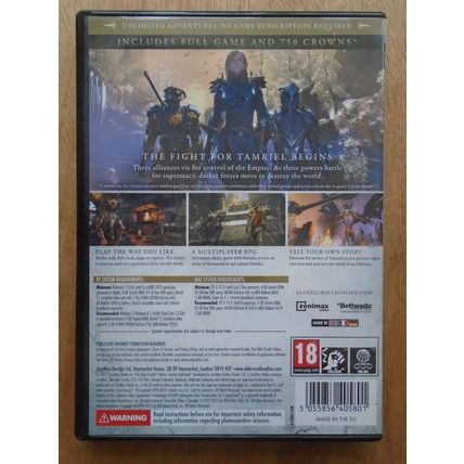 The Elder Scrolls Online PC DVD
