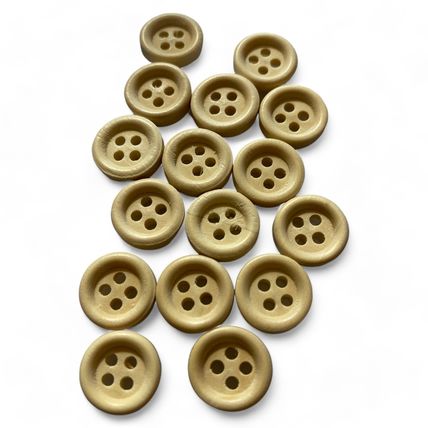 13mm Natural Wooden Buttons 4 Hole Sewing Cardigan Sewing Knitting Crafts