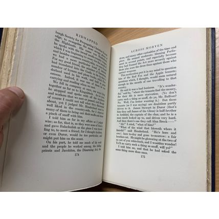 RARE* 1922 ROBERT LOUIS STEVENSON "KIDNAPPED" VOL 9 FICTION ANTIQUE BOOK (P6)