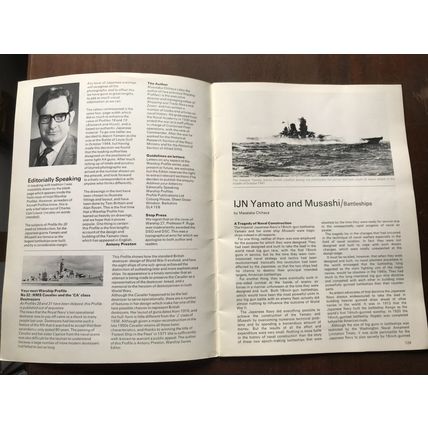 Warship Profile 30 IJN Yamato & Musashi Japanese Navy battleships WW2 1973