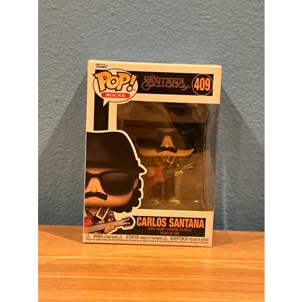 Funko Pop! Rocks - Carlos Santana #409 Vinyl Figure (Box & Protector)