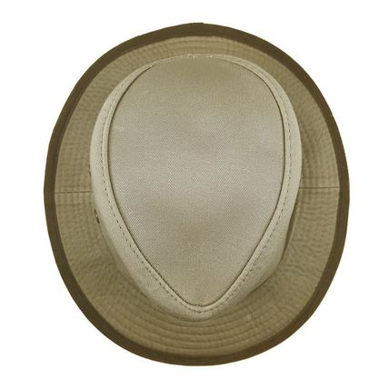 STETSON UPF50+ Sun Protection Two-Tone Cotton Twill Traveller Hat Size L