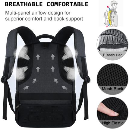 Laptop Backpack,Business Travel anti Theft Slim Durable Laptops Backpack with US