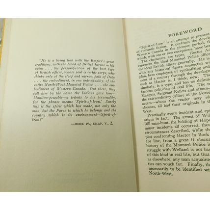 Vintage Spirit Of Iron Signed Harwood Steele Book North West Mounted Police