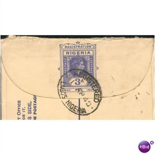Nigeria Registered Letter 1940 - to England