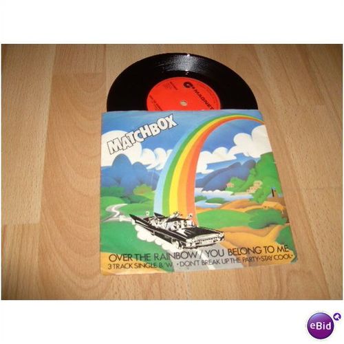 matchbox, over the rainbow. 1980 7" p/s.magnet, mag 192