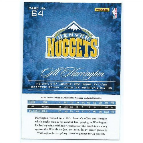2012-13 Prestige - #64 - Al Harrington