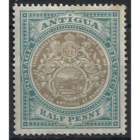 Antigua 19o03 SG31 1/2d Grey-Black & Grey-Green Mounted Mint .. ..