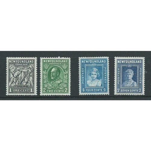 newfoundland stamps george VI sg222 sg223 sg270 sg271 hm