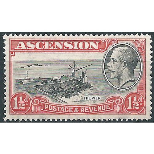 Ascension Island 1934 SG23 1 1/2d Black & Scarlet Mounted Mint .. ..