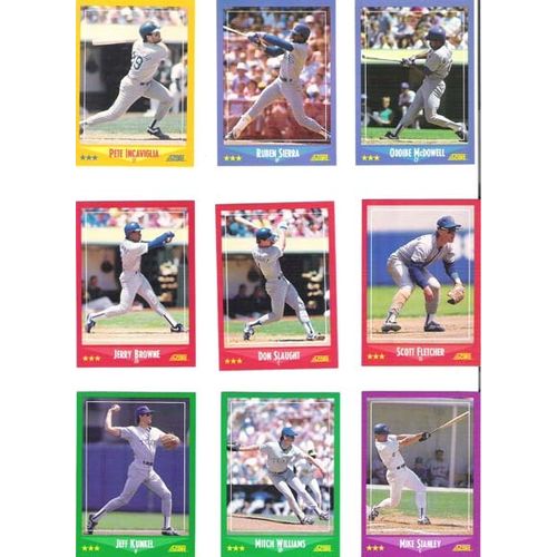 1988 Score Texas Rangers team set w/traded- 30 cards- Incaviglia, Sierra