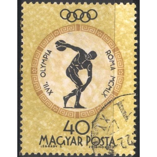 Hungary 1960 - SG1686 - 40ft Ochre - Discus - used