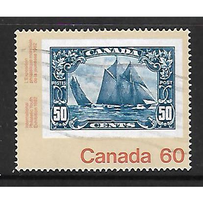 CANADA 1982 INT PHILATELIC YOUTH EXH 60c STAMPS ON STAMPS SG1041 FINE USED