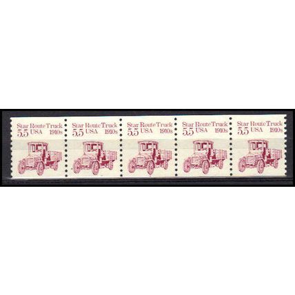 2125 5.5c Star Route Truck Fine MNH Dry Gum PNC 1/5 X0428