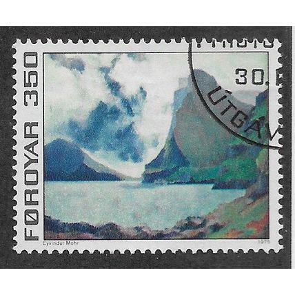 FAR 1975 350o 'MAP OF FAROE ISLANDS' FINE USED (EBID74-931)
