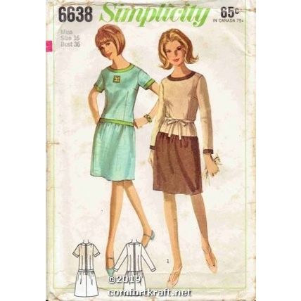 One-Piece Dress Simplicity 6638