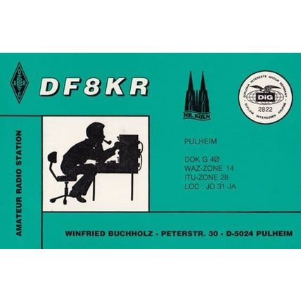 Pulheim German Amateur Radio Station QSL Postcard