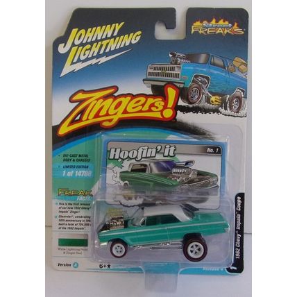 JOHNNY LIGHTNING ' ZINGERS ' 1962 CHEVY IMPALA COUPE (2021)