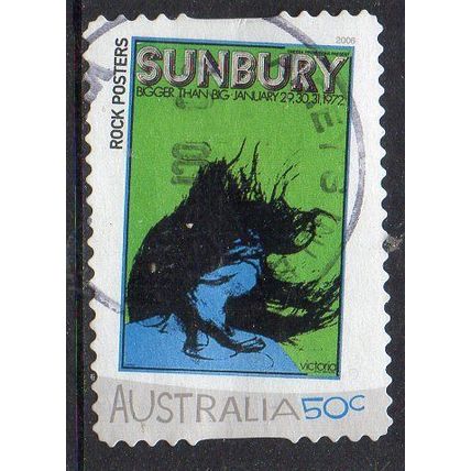Australia 2006 Rock Posters - Sunbury 50c s/a Used