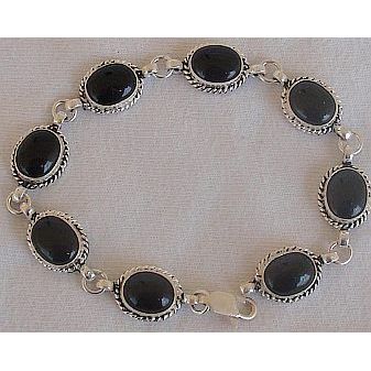 Silver Onyx bracelet