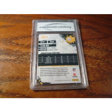 2010 Panini Score, Graded Mint 10, JONATHAN DWYER Rc, Steelers