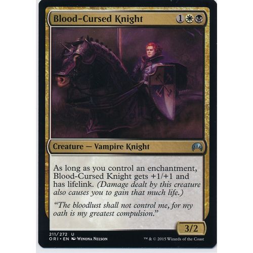 Magic the Gathering MTG Origins 211/272 Blood-Cursed Knight