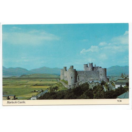 Harlech Castle Merionethshire Postcard 7CB