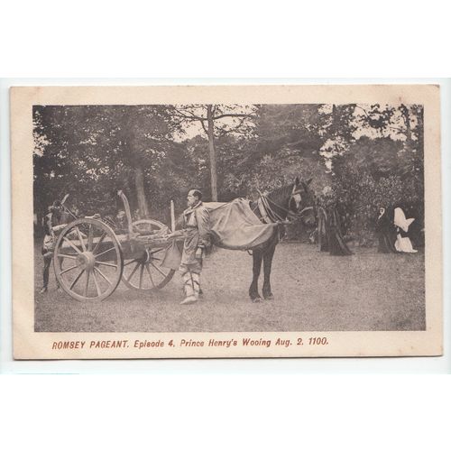 Prince Henry's Wooing Romsey Pageant Postcard