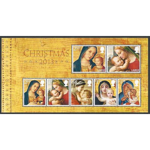 Great Britain SG MS3549: Christmas: Madonna and Child Paintings.