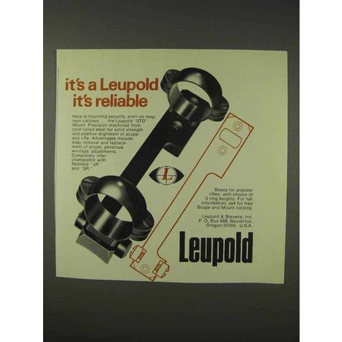 1976 Leupold STD Mount Ad - It's Reliable