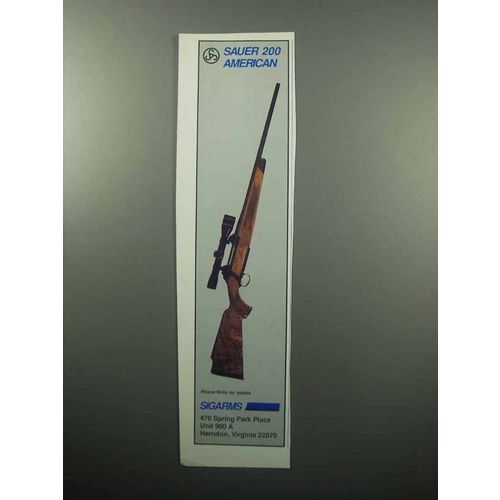 1989 Sigarms Sauer 200 American Rifle Ad