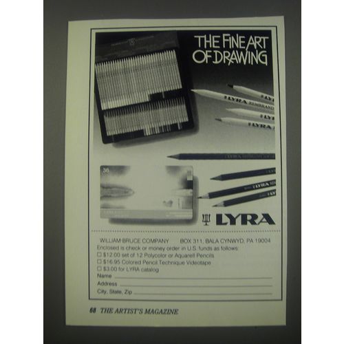 1991 Lyra Pencils Advertisement - The fine art of drawing