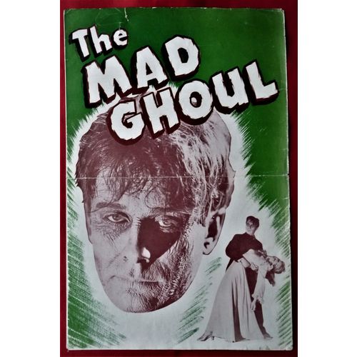 MAD GHOUL, The (1943) vintage US Pressbook ***Turhan Bey, George Zucco***