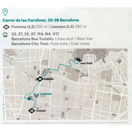 Leaflet : La Primera Casa de Gaudi – Gaudi’s First House - 2020
