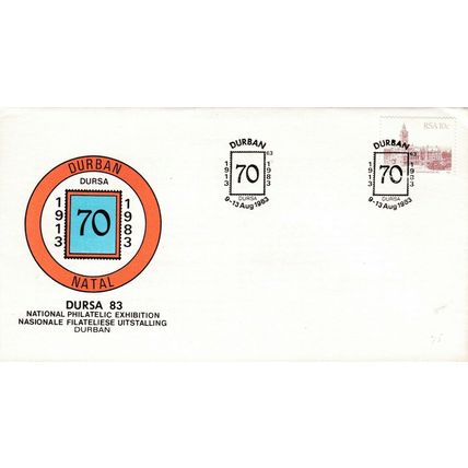 South Africa 1983 DURSA 83 National Philatelic Exhibition Cover Unaddressed VGC