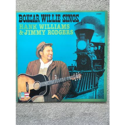 BOXCAR WILLIE SINGS HANK WILLIAMS & JIMMIE RODGERS (UK VINYL LP, 1979)