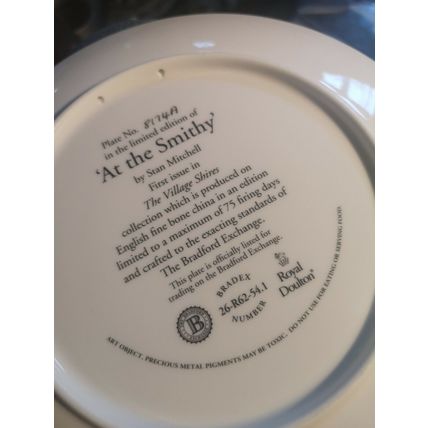 Royal Doulton At The Smithy Plate