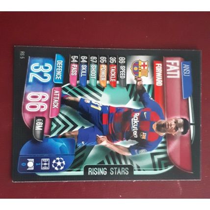 Match Attax Champions League 2019/20 Extra RS5 Ansu Fati Rising Star