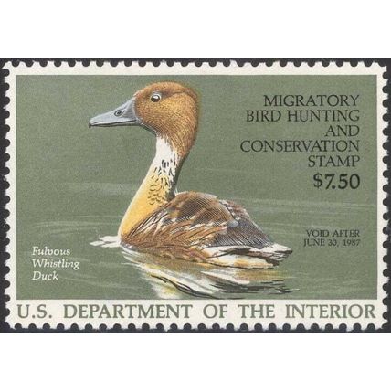 RW53, Fulvous Whistling Federal Duck Stamp VF OG NH - Stuart Katz