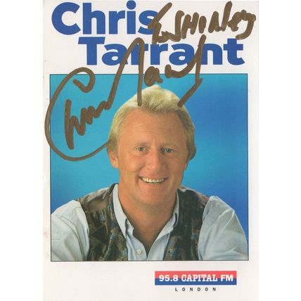 Chris Tarrant Capital Radio DJ Rare Publicity Card Hand Signed Photo