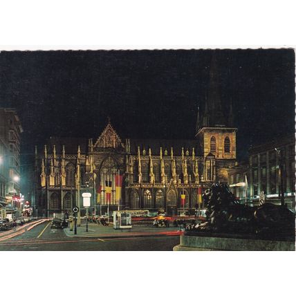 Liege St Paul Cathedrale Belgium Postcard used VGC