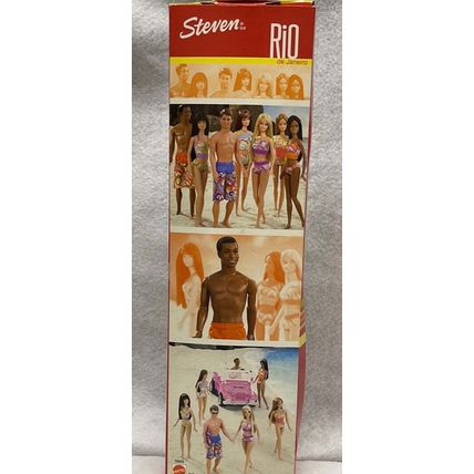 Mattel 2002 Rio de Janeiro Steve Friend of Barbie Peach Swim trunks Doll #56885